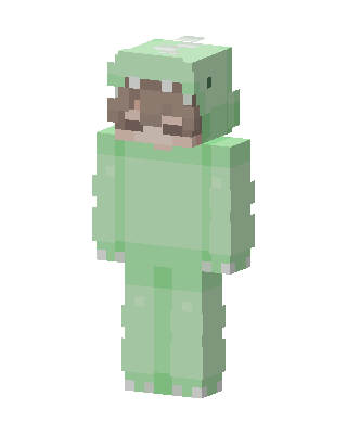 Dino Onesie skin, 3D preview