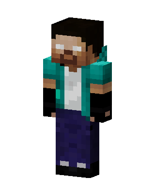 Teal Player Boy Minecraft skin