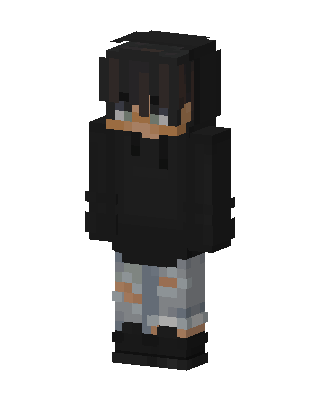 Ripped Jeans Hoodie skin, 3D preview