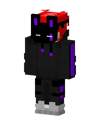 Crimson Ender Hoodie skin, 3D preview