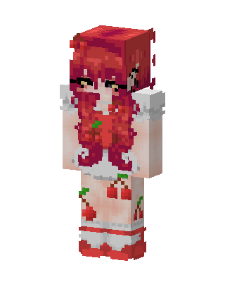 Cherry Girl skin, 3D preview