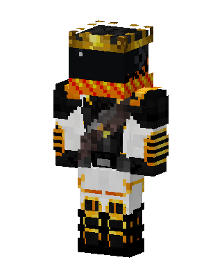 Golden Armored Knight skin, 3D preview