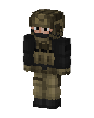 Desert Operator skin, 3D preview