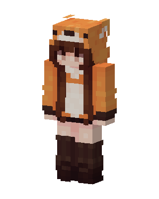 Fox Hoodie Girl Minecraft skin
