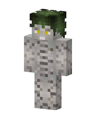 Moss Golem skin, 3D preview