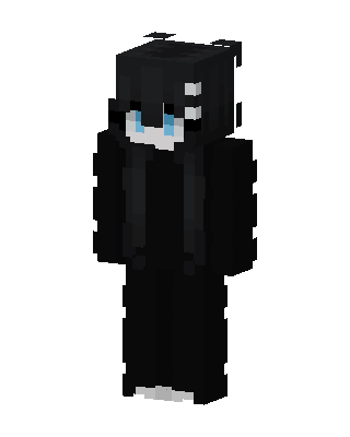 Shadow Hoodie Boy skin, 3D preview