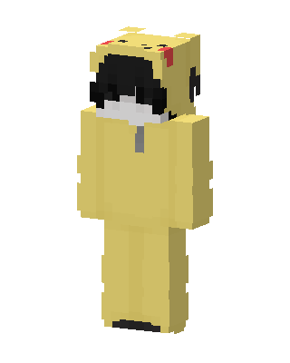 Pikachu Hoodie skin, 3D preview