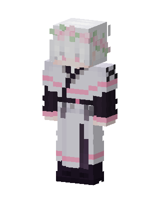 White Cutie Girl skin, 3D preview