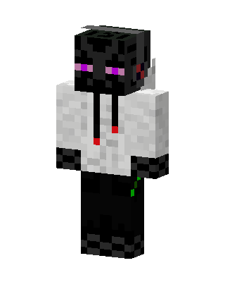 Enderman Hoodie skin, 3D preview