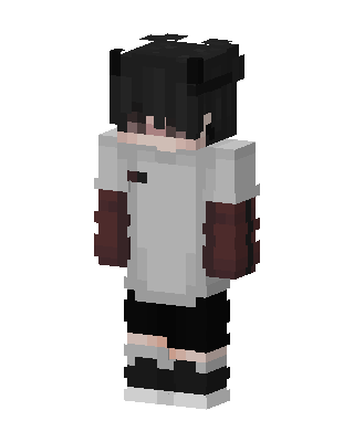 White Player Boy skin, 3D preview
