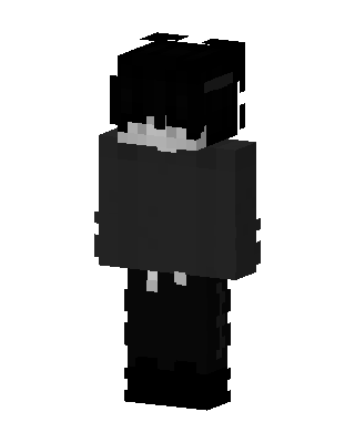 Shadow Hoodie Boy skin, 3D preview