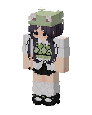 White Anime Girl Minecraft skin