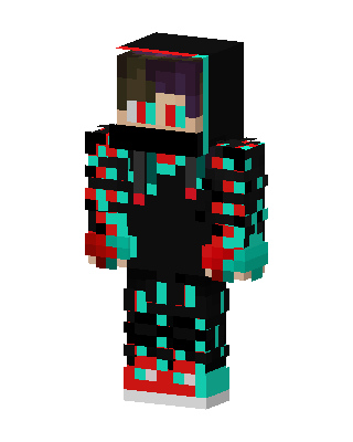 Glitch Hoodie Minecraft e-boy skin