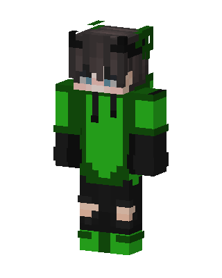 Green Gamer Boy Minecraft green skin
