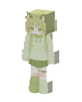 Matcha Catgirl Minecraft skin