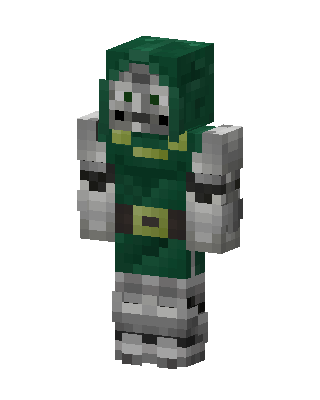 Doctor Doom skin, 3D preview
