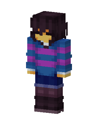 Frisk skin, 3D preview