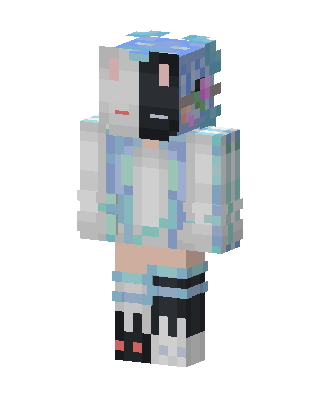 Split Bunny skin, 3D preview