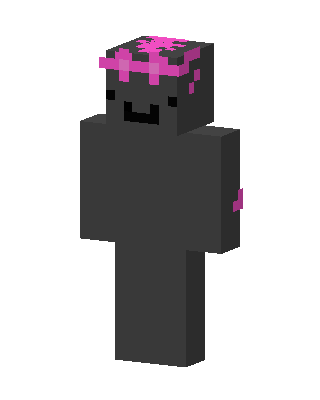 Dark Axolotl Minecraft skin