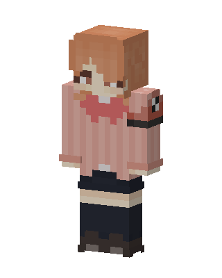 Pink Sweater Girl skin, 3D preview