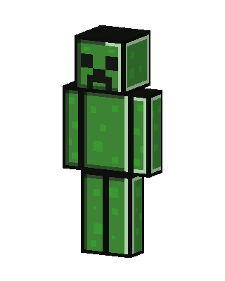 Green Villain skin, 3D preview