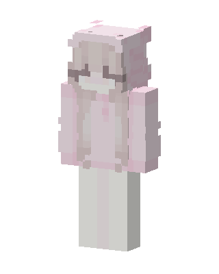 Pink Bunny Girl skin, 3D preview