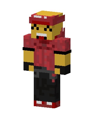 Red Player Boy skin, 3D preview