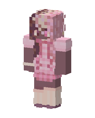Strawberry Latte skin, 3D preview