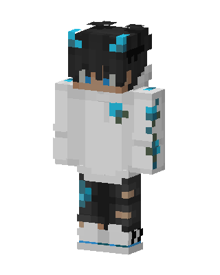 White Player Boy skin, 3D preview