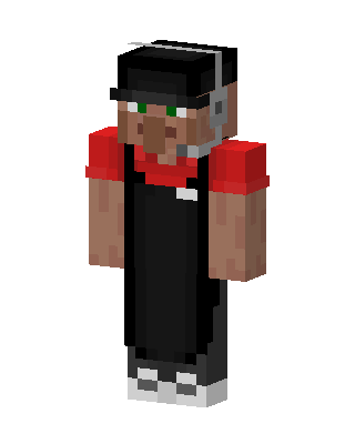 Villager Barista skin, 3D preview