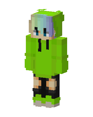 Green Player skin, 3D preview