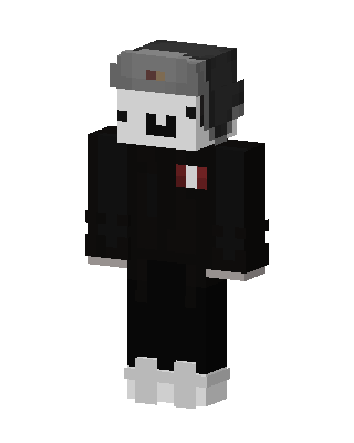 Black Villain Boy skin, 3D preview