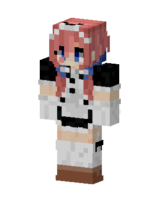 Pink Maid skin, 3D preview