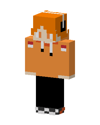 Orange Hoodie Kid Minecraft skin