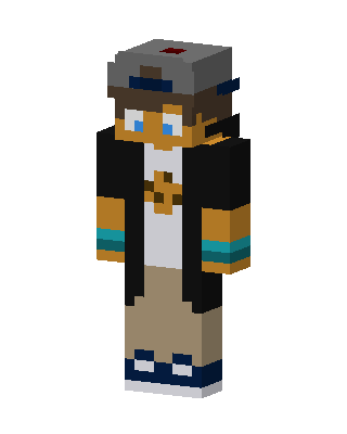 Black Player Boy skin, 3D preview