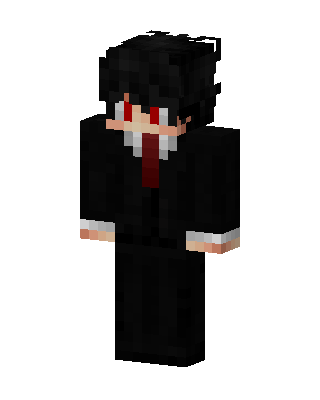 Crimson Suit Boy Minecraft anime skin