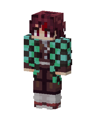 Tanjiro Kamado skin, 3D preview