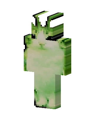 Green Horned Animal Minecraft green skin