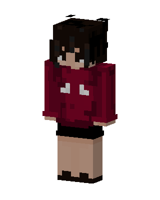 Red Player Girl Minecraft red skin