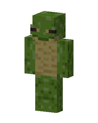 Turtle Person skin, 3D preview