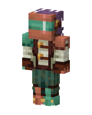 Oxidized Copper Rogue skin, 3D preview