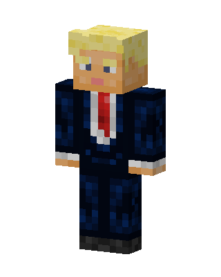 Blue Suit Boy skin, 3D preview
