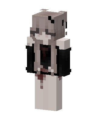 Gray Player Girl Minecraft skin