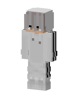 White Tracksuit Boy skin, 3D preview
