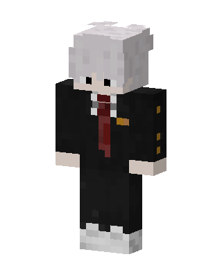 Silver Haired Schoolboy skin, 3D preview
