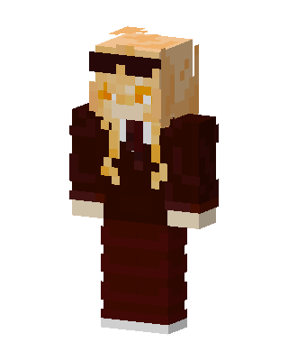 Crimson Suit Girl skin, 3D preview