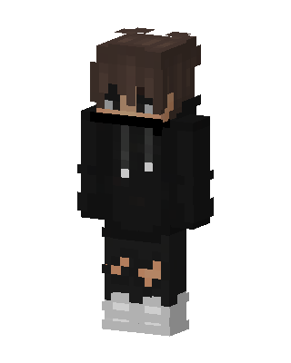 Black Hoodie Boy Minecraft hoodie skin
