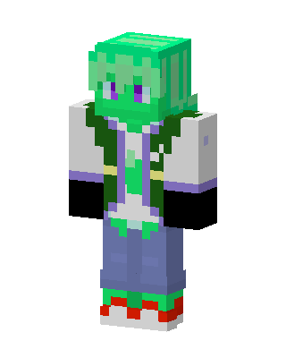 Green Mob skin, 3D preview