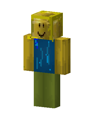 Roblox Noob skin, 3D preview