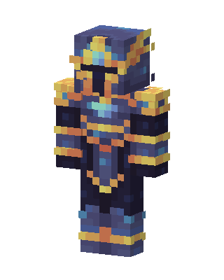 Celestial Knight skin, 3D preview